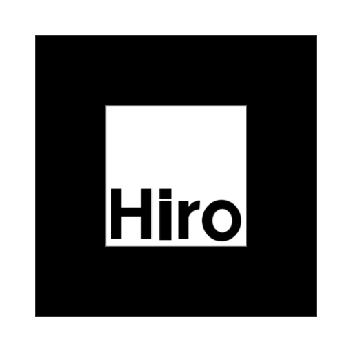 Hiro marker for flame object